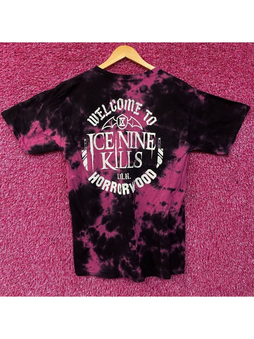 Ice Nine Kills " Welcome to Horrorwood" Tie Dye Metalcore T-Shirt Large